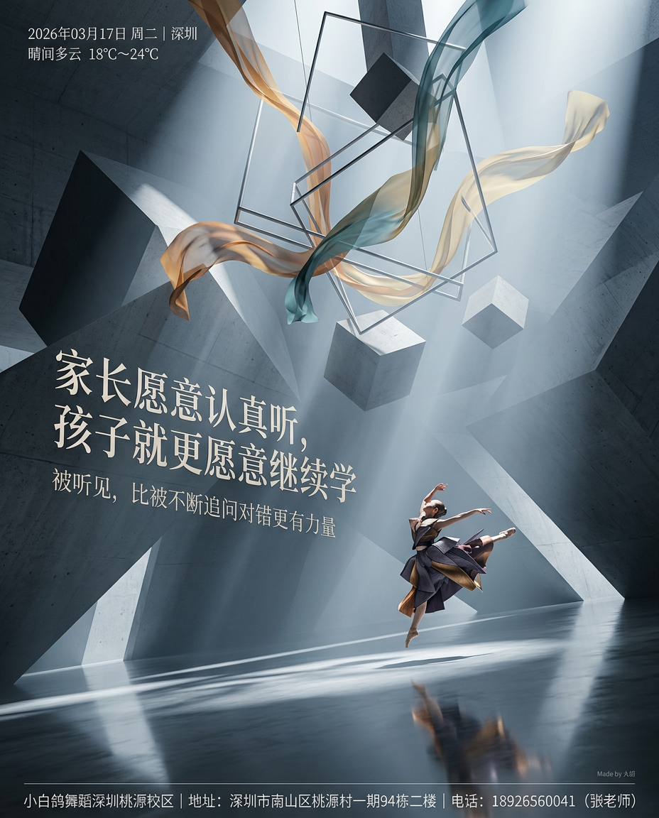 家长愿意认真听，孩子就更愿意继续学