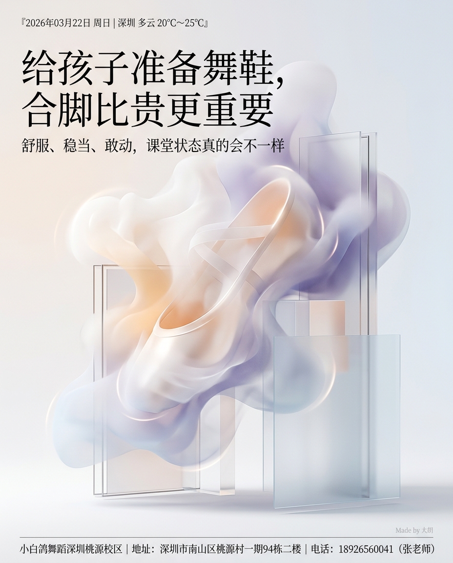 给孩子准备舞鞋，合脚比贵更重要